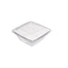 Saladier PET carré transparent  195x195mm H70mm 1000ml-300Pcs