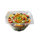 Saladier PET carré transparent vrillé  200x200mm H80mm 1000ml-400Pcs