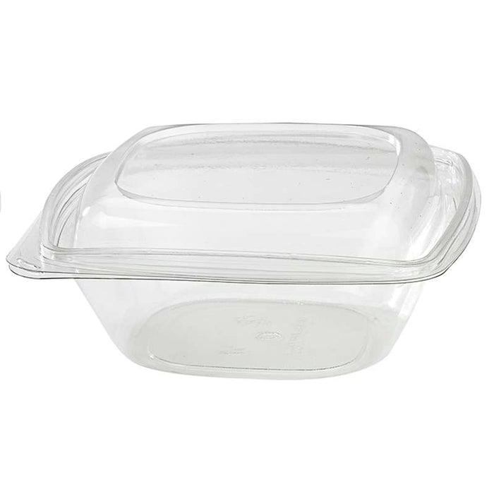 Saladier PET carré transparent  190x190mm H65mm 1000ml-100Pcs
