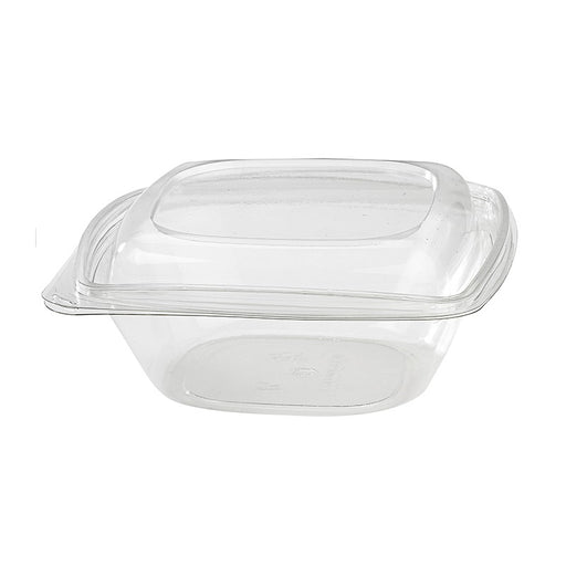 Saladier PET carré transparent  190x190mm H65mm 1000ml-100Pcs