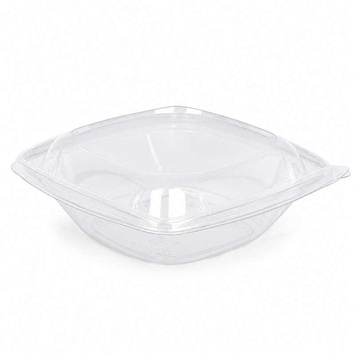 Saladier PET carré transparent  190x190mm H75mm 1000ml-200Pcs