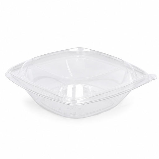 Saladier PET carré transparent  190x190mm H75mm 1000ml-200Pcs