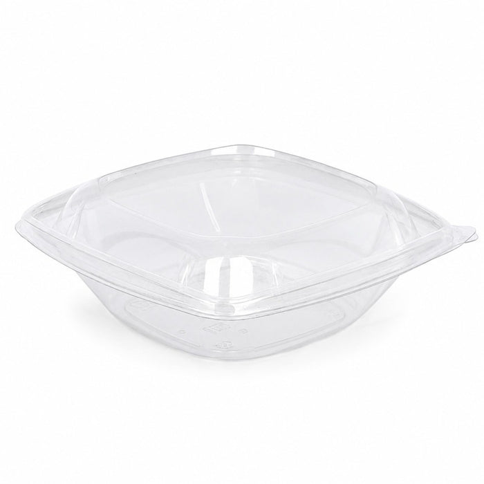 Saladier PET carré transparent  190x190mm H75mm 1000ml-200Pcs