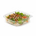Saladier PET carré transparent  190x190mm H65mm 750ml-200Pcs