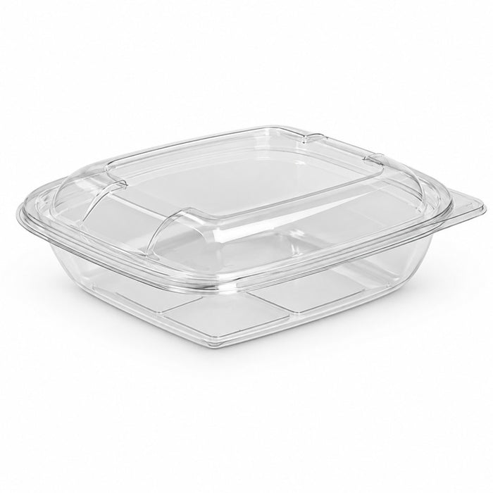 Saladier PET carré transparent  190x190mm H65mm 750ml-200Pcs