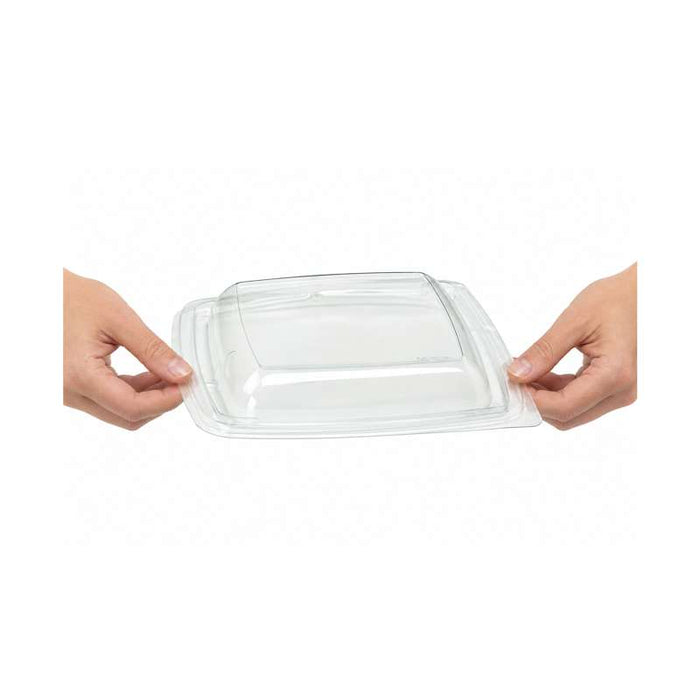 Couvercle dôme plastique transparent  195x195mm H30mm-400Pcs