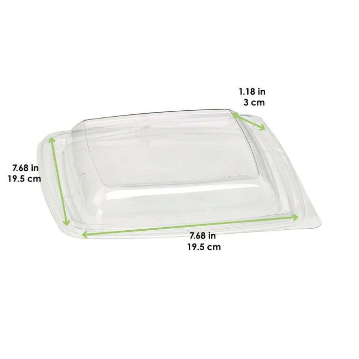 Couvercle dôme plastique transparent  195x195mm H30mm-400Pcs