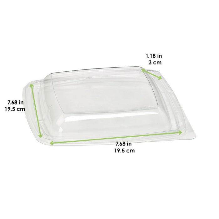 Couvercle dôme plastique transparent  195x195mm H30mm-400Pcs