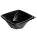 Saladier plastique PET carré noir vrillé 200x200mm H80mm 1000ml-400Pcs