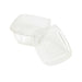 Saladier PET carré transparent  130x130mm H60mm 480ml-100Pcs