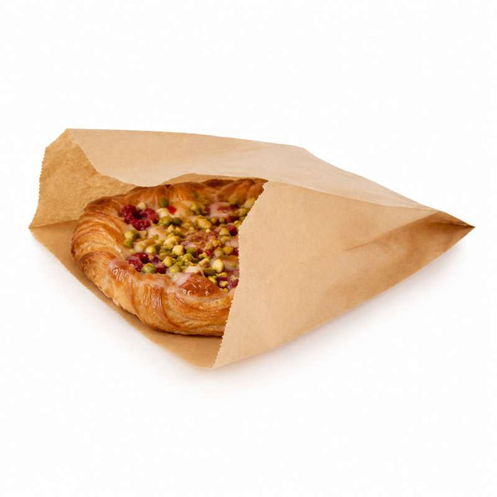 Sachet kraft brun multi-usage à soufflet 180x80mm H270mm - 1000Pcs