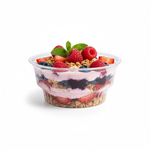 Coupe dessert plastique PET transparent   H35mm 170ml-1000Pcs