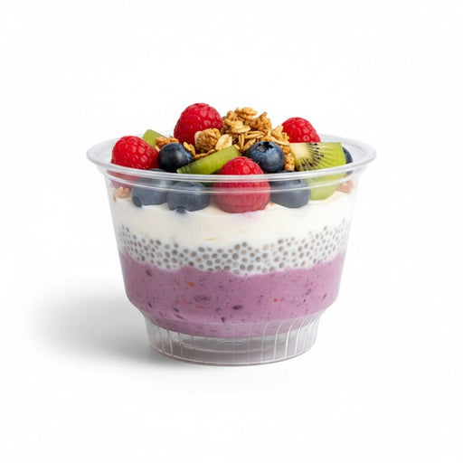 Coupe dessert plastique PET transparent   H68mm 280ml-1000Pcs