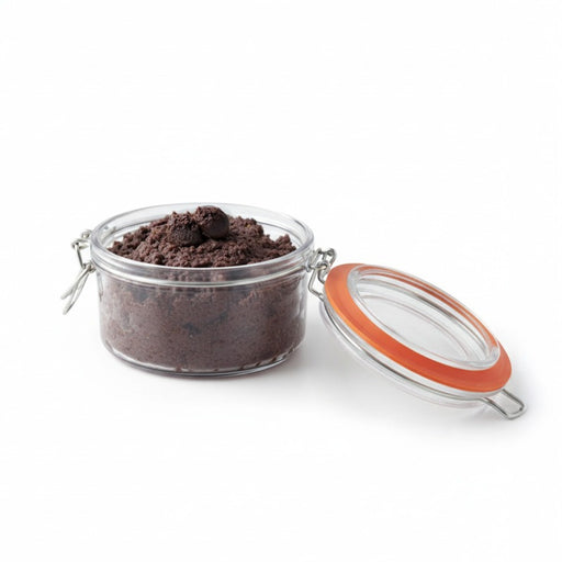 Bocal plastique PS transparent rond   H64mm 300ml - 30Pcs