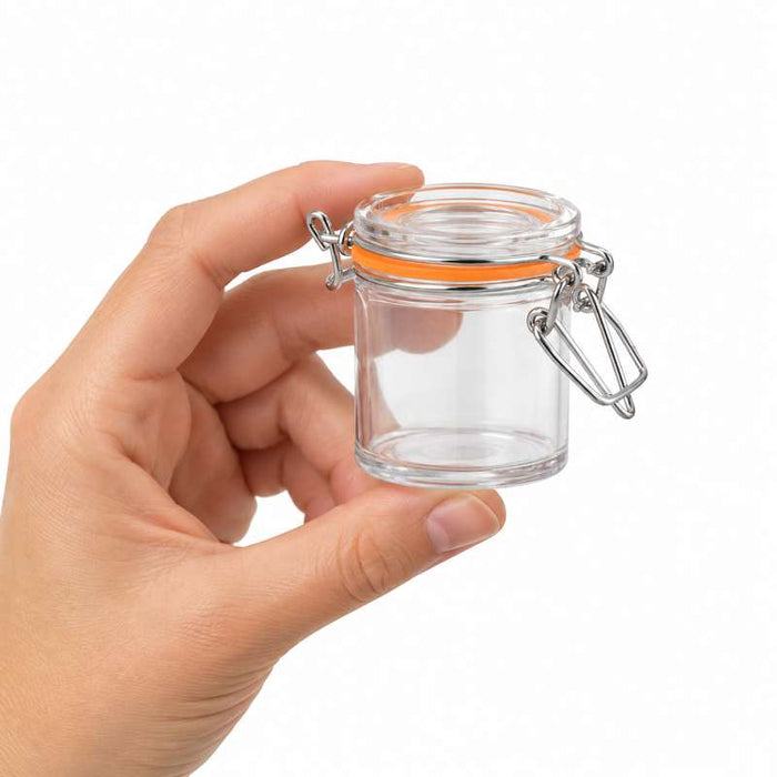 Bocal rond transparent en PS Ø48mm H60mm 50ml - 60Pcs