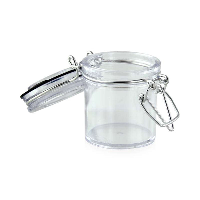 Bocal rond transparent en PS Ø48mm H60mm 50ml - 60Pcs