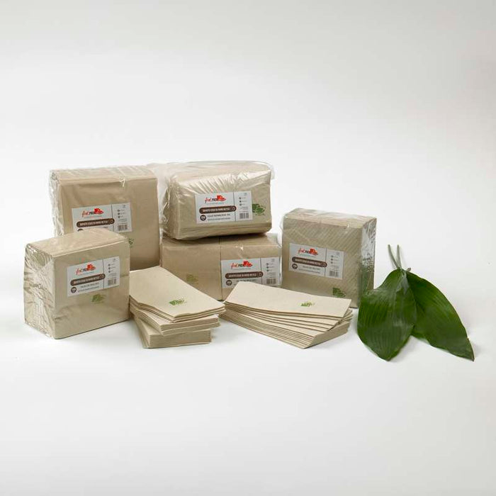 Serviette papier écrue 2 plis  400x400mm-1400Pcs