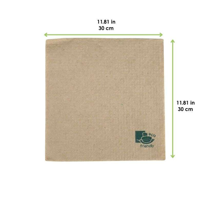 Serviette papier écrue 1 pli  300x300mm-4800Pcs