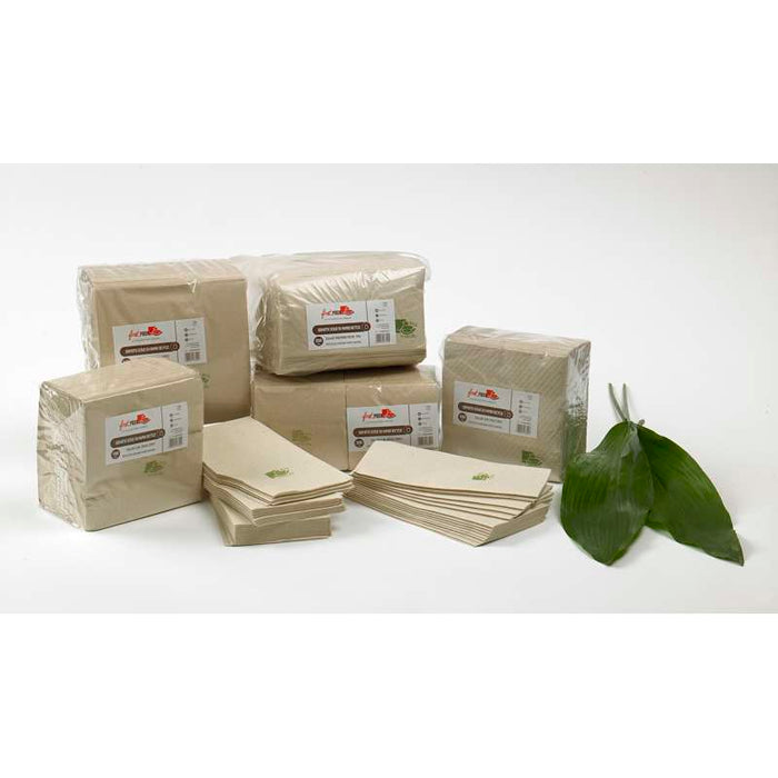 Serviette papier écrue 2 plis  400x400mm-1400Pcs