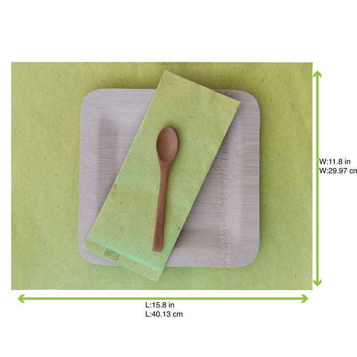 Set de plateau papier vert  300x400mm-1000Pcs