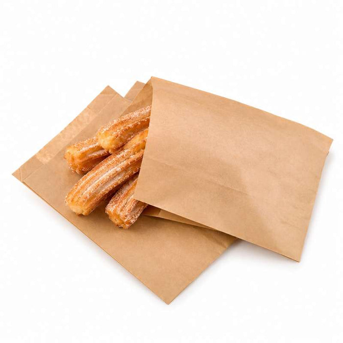 Sac kraft brun ingraissable tout usage  180x80mm H280mm-1000Pcs