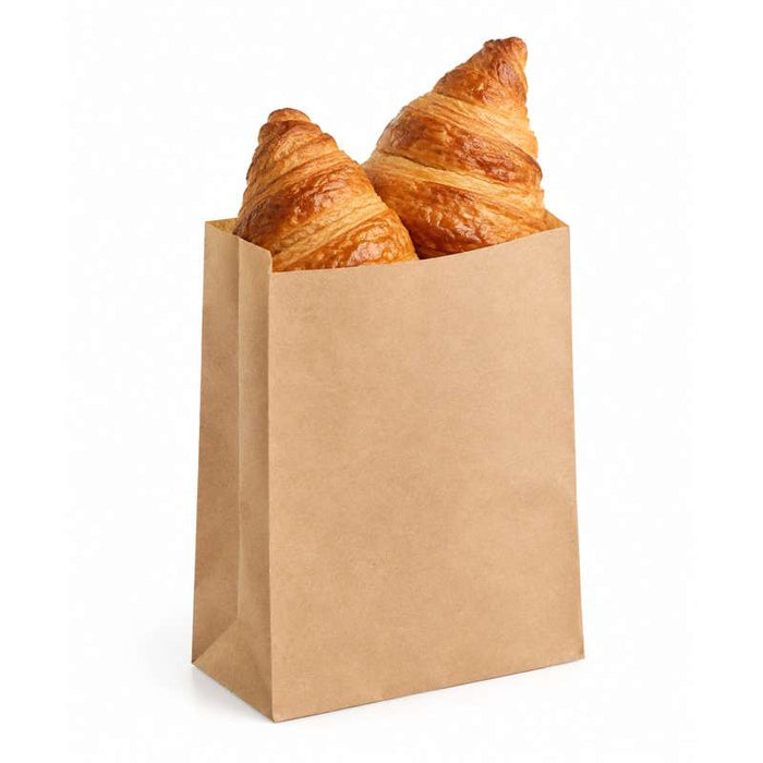 Sac kraft brun ingraissable tout usage  140x70mm H210mm-1000Pcs