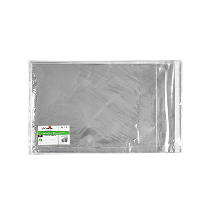 Sachet Klever refermable BOPP  460x330mm - 1000Pcs