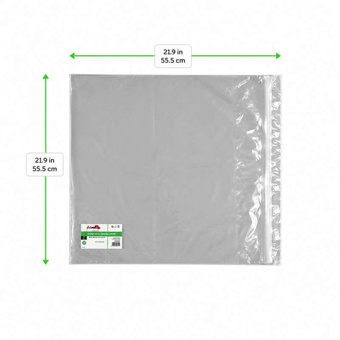 Sachet Klever refermable BOPP  555x555mm-1000Pcs