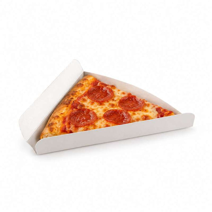 Assiette triangulaire carton blanc pour pizza ou tarte  175x27mm H27mm-1000Pcs