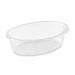 Saladier plastique APET ovale transparent 190x140mm H75mm 500ml-400Pcs