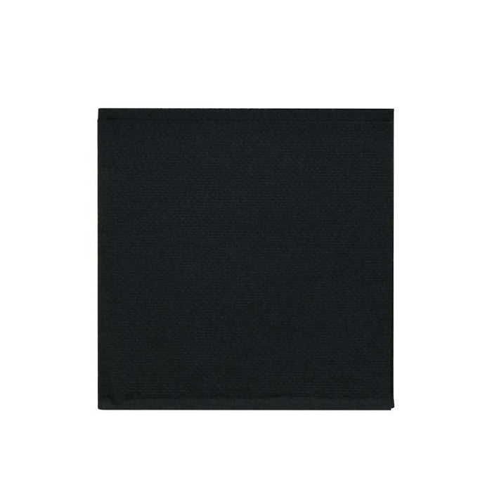 Serviette noire micro-point 2 plis 200x200mm - 2700Pcs