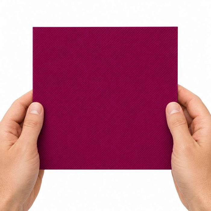 Serviette bordeaux micro-point 2 plis 380x380mm - 1440Pcs