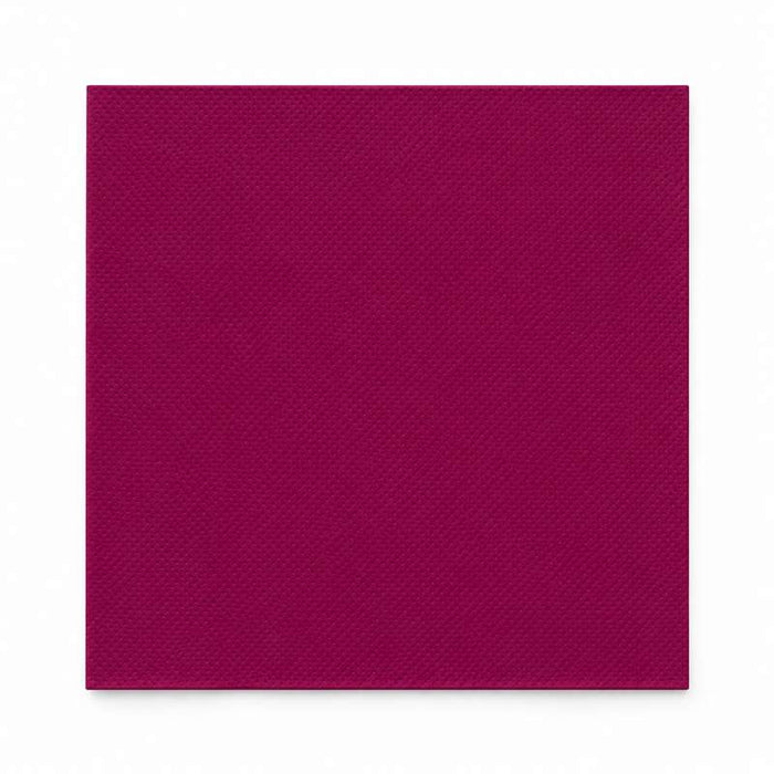 Serviette bordeaux micro-point 2 plis 380x380mm - 1440Pcs