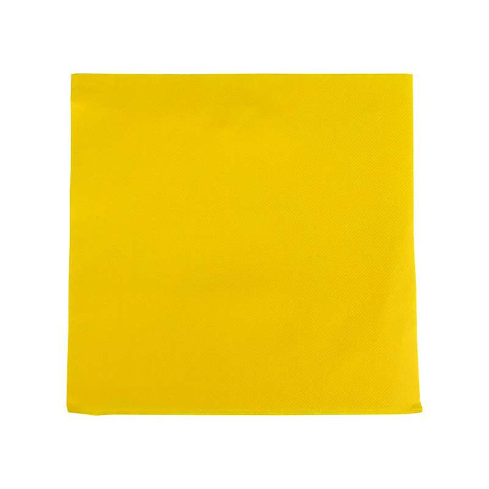Serviette micro-point 2 plis jaune 380x380mm - 1440Pcs