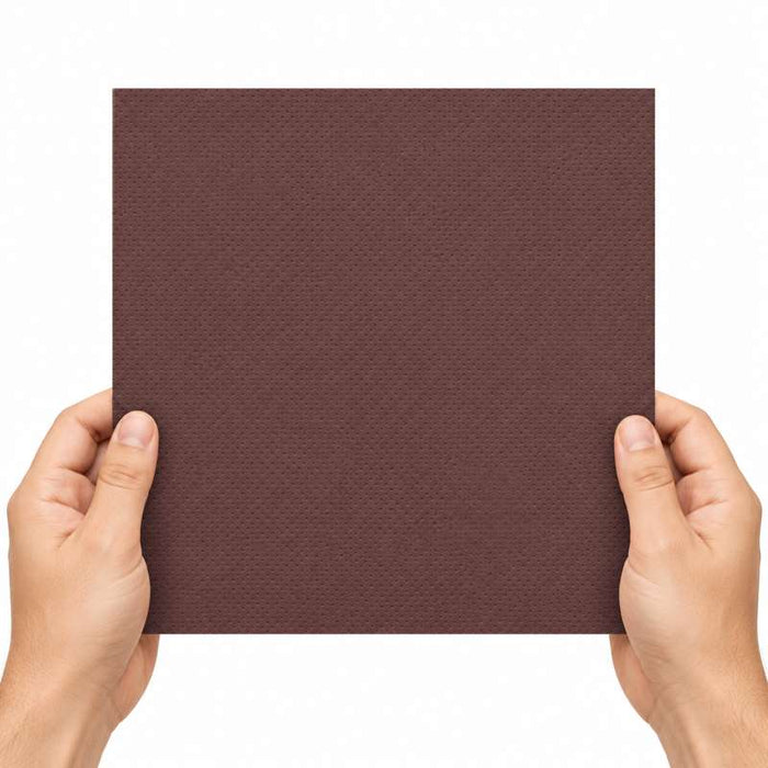 Serviette marron micro-point 2 plis 380x380mm - 1440Pcs