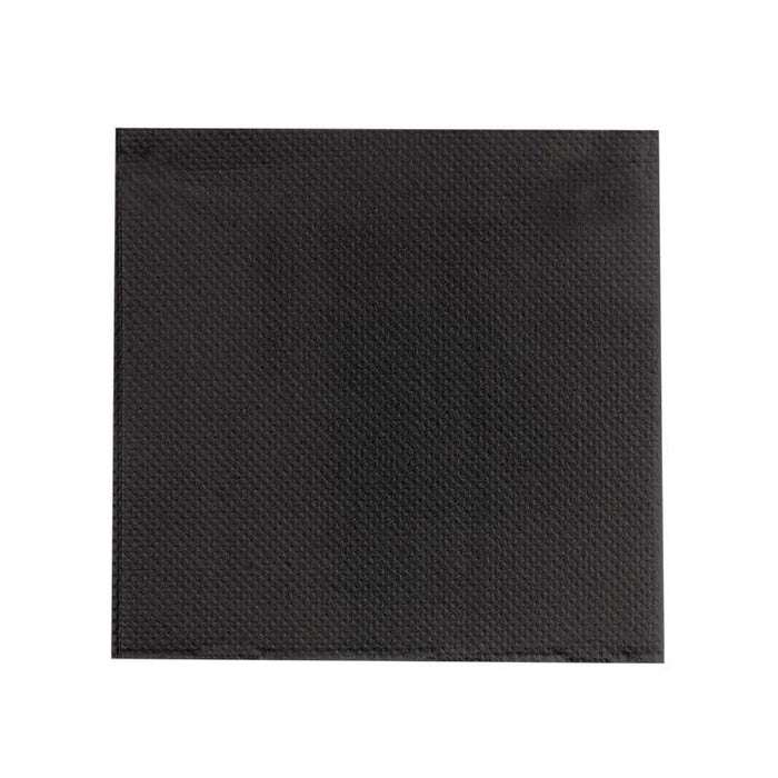 Serviette micropoint noire 2 plis   380x380mm-1440Pcs