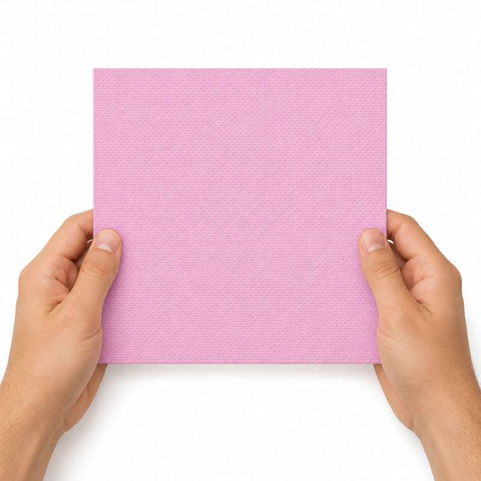 Serviette rose micro-point 2 plis 380x380mm - 1440Pcs