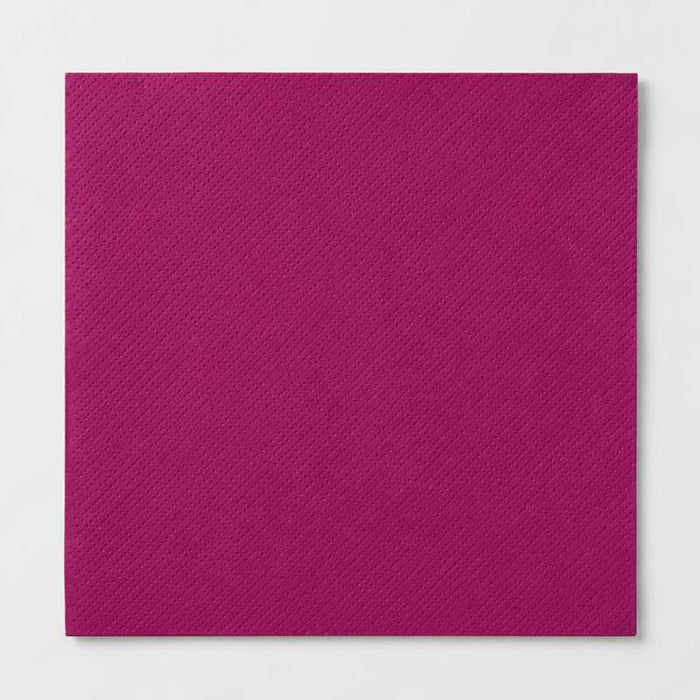 Serviette micro point bordeaux 2 plis  380x380mm-1200Pcs