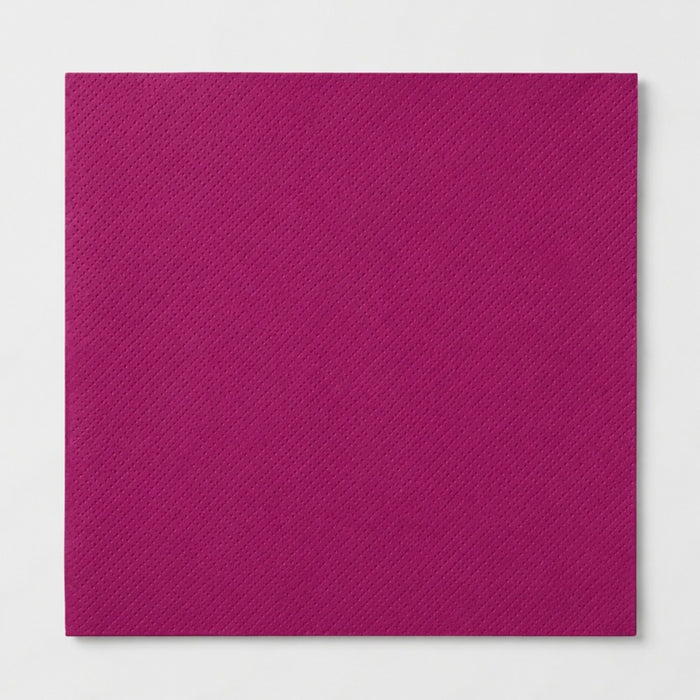 Serviette micro point bordeaux 2 plis  380x380mm-1200Pcs