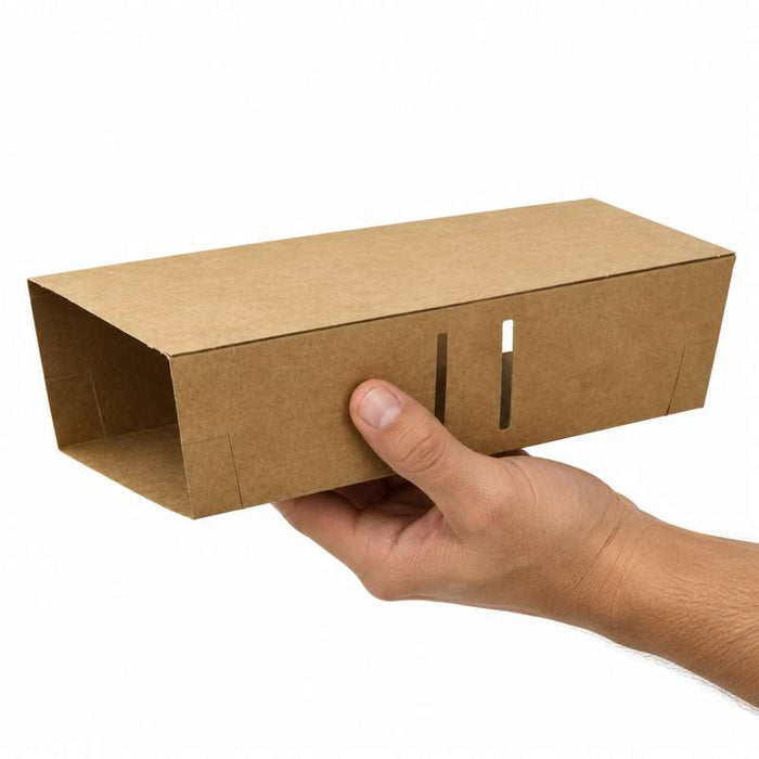 Couvercle étui coulissant en carton brun pour boite snack 215x90mm H53mm-500Pcs