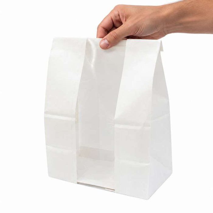 Sachet SOS blanc à fenêtre 180x110mm H265mm - 500Pcs