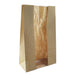 Sac SOS papier kraft brun avec fenêtre  225x120mm H375mm-500Pcs