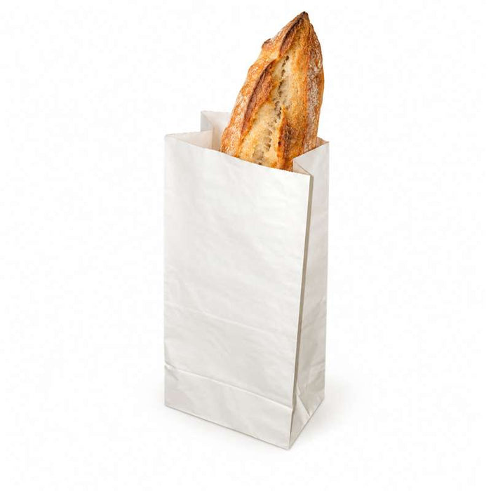 Sac SOS papier blanc  130x80mm H250mm-1000Pcs