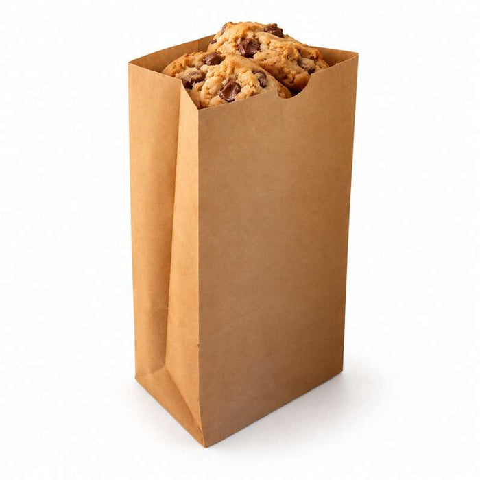 Sac SOS papier kraft brun  130x80mm H250mm-1000Pcs