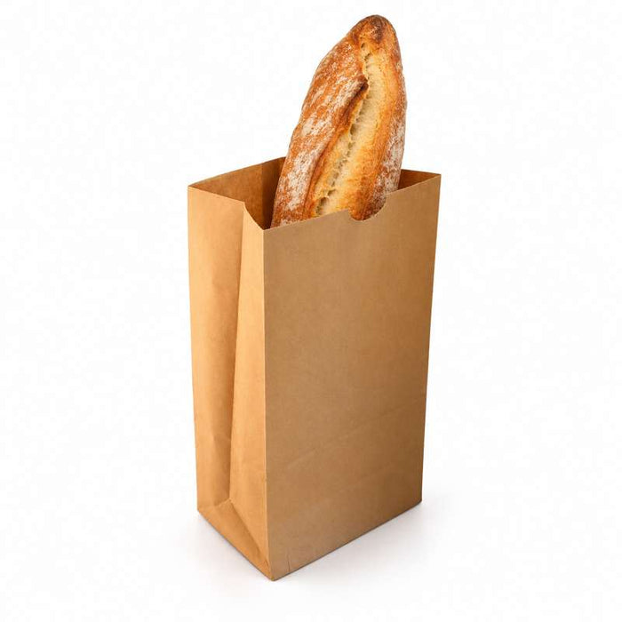 Sac SOS papier kraft brun  130x80mm H250mm-1000Pcs