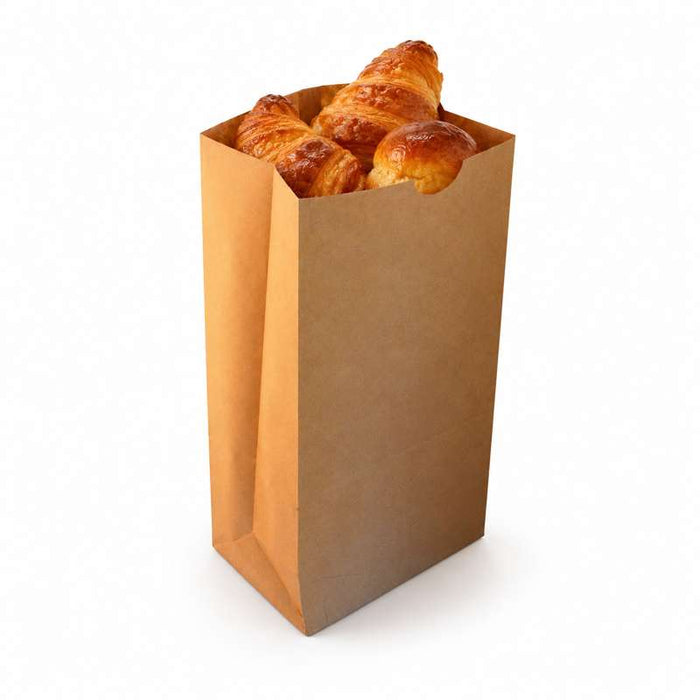 Sac SOS papier kraft brun recyclé 150x100mm H320mm-1000Pcs