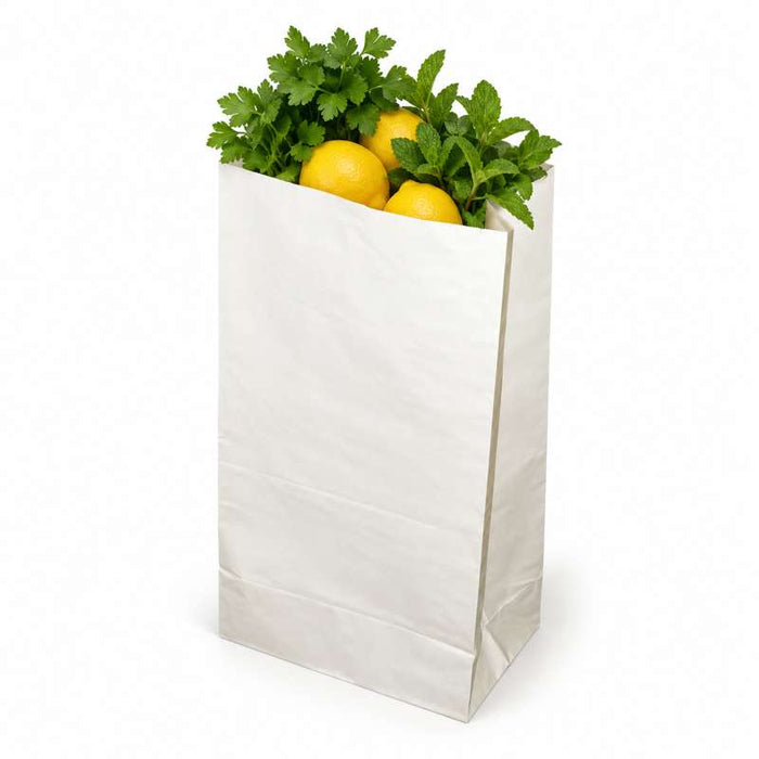 Sac SOS géant papier blanc  300x180mm H430mm-250Pcs