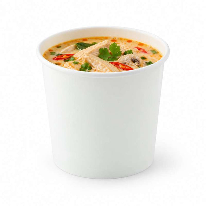 Pot carton blanc chaud et froid   H89mm 350ml - 500Pcs