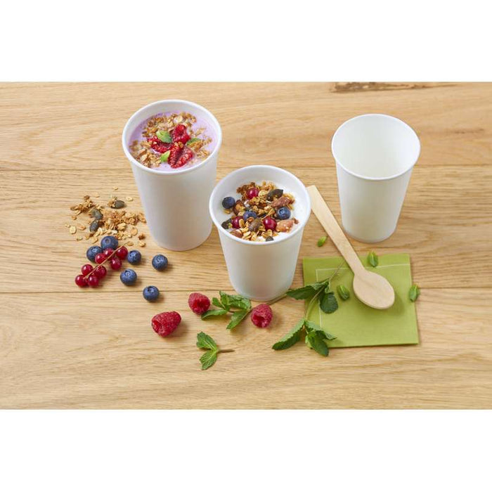 Pot carton blanc chaud et froid   H114mm 570ml - 500Pcs