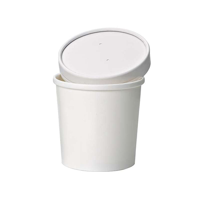 Pot carton blanc chaud et froid   H100mm 490ml - 500Pcs